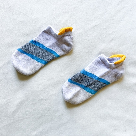 Bombas Light Purple  Ankle Socks with Blue and Yellow Accents - Picture 1 of 4